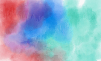 Abstract colorful watercolor paper paint / background