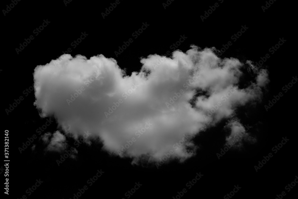 Wall mural white cloud object for nature design summer background.