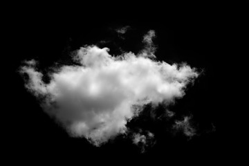 White cloud object for nature design summer background.