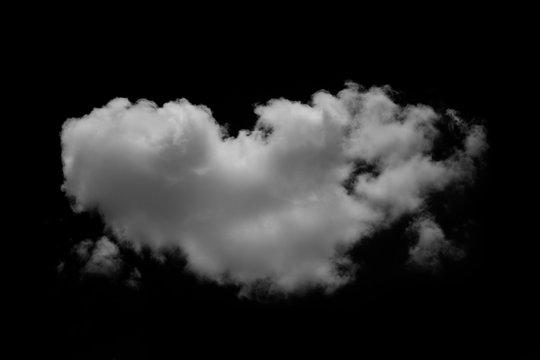 White cloud object for nature design summer background.