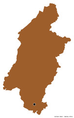 Fototapeta premium Sud-Ouest, region of Cameroon, on white. Pattern