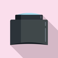Watch magnifier repair icon. Flat illustration of watch magnifier repair vector icon for web design