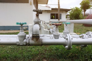 water pipe in the garden