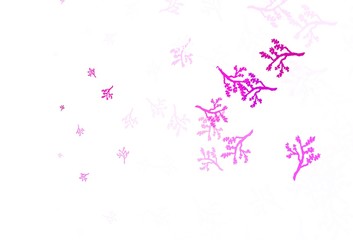 Light Pink vector elegant pattern with sakura.