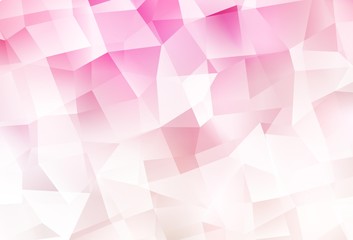 Obraz premium Light Pink, Yellow vector triangle mosaic template.