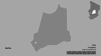 Batha, region of Chad, zoomed. Bilevel