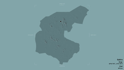 Guéra - Chad. Bounding box. Administrative