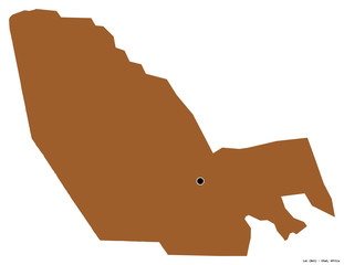 Lac, region of Chad, on white. Pattern