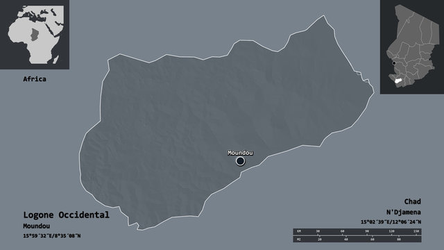 Logone Occidental, region of Chad,. Previews. Administrative