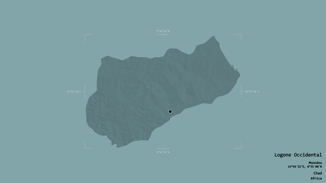 Logone Occidental - Chad. Bounding box. Administrative