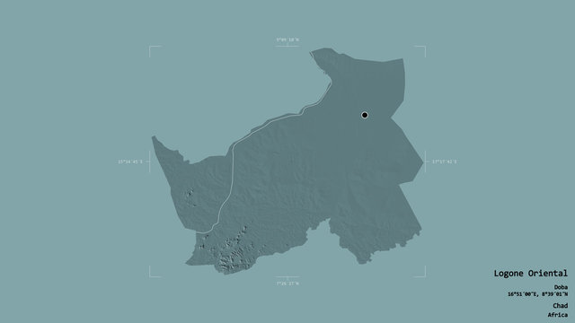 Logone Oriental - Chad. Bounding box. Administrative