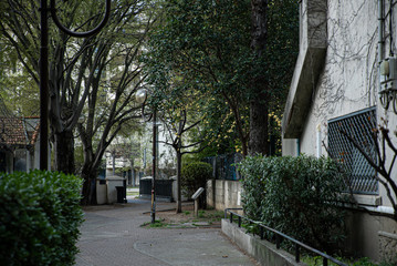 Rue vide à Montpellier pendant le confinement.