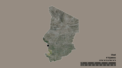 Location of Mayo-Kebbi Est, region of Chad,. Satellite