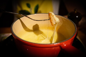 Fondue in Gruyere