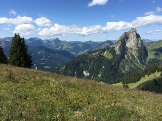mountain landscape in the alps