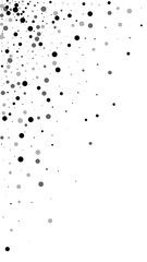 Scattered dense balck dots. Dark points dispersion