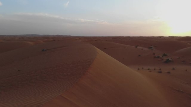 Panoramic view of the desert in Mauritania. Desert in Mauritania. Desert. View. 4k. 4k view. Bird's eye view. Mauritania in 4k. panorama in 4k. Mauritania.