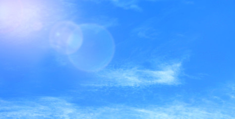 blue sky with beautiful natural white clouds