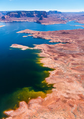 Fototapeta na wymiar Lake Powell, Page, Arizona - Utah, Usa, America
