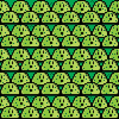 Fototapeta premium Seamless green worm background. Vector pixel art.