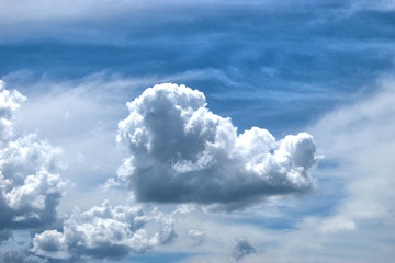 Cumulus Wolke über Süddeutschland 21.6.2020