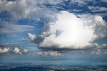 Cumulus Wolke über Süddeutschland 21.6.2020