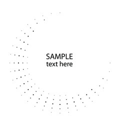 Obraz premium Radial halftone dots in Circle Form for comic books . fireworks Explosion background . Vector Illustration . Starburst round Logo . Circular Design element . Abstract Geometric star rays . Sunburst .