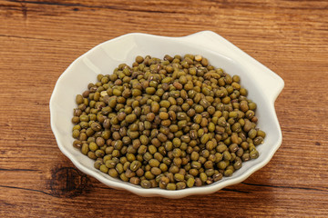 Vegetarian cuisine - dry green lentil