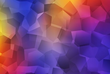 Obraz premium Dark Blue, Red vector pattern with random forms.