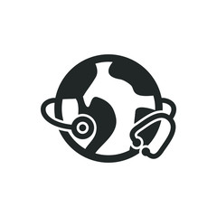 Global healthcare icon