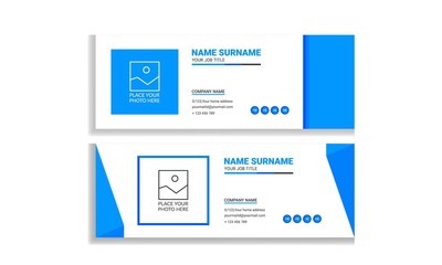 Flat and Modern Email Signature Templates