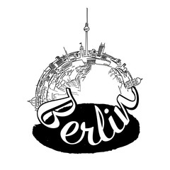 Berlin label drawing