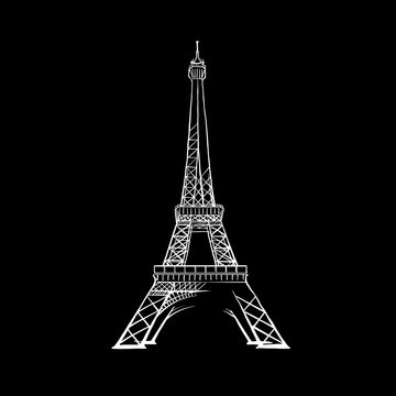 Paris Eiffel Tower drawing