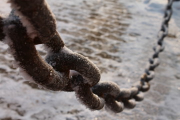 chain in ice