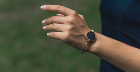 Fototapeta premium Accessorize and jewelry, beauty and fashionable concept