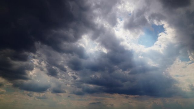 
time lapse of a dark stormy sky before the rain