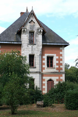 Fototapeta na wymiar medieval and renaissance mansion in candé (france) 