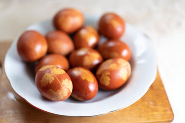 The eggs are in the plate