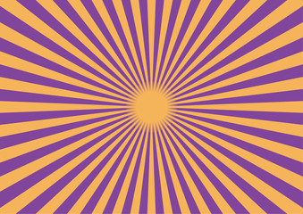 背景素材 集中線 放射線（ハロウィンカラー） A03