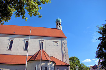 Kirche in Augsburg in Deutschland 4.7.2020