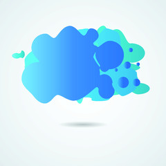 Colorful fluid composition. Trendy unusual background . Minimal geometric design. Vector