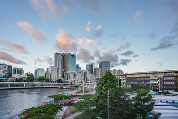 Obraz premium Centralna dzielnica biznesowa Brisbane w Australii