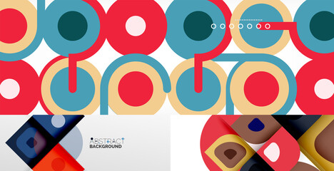 Obraz premium Minimalistic designs, creative concepts, vector geometric abstract background set