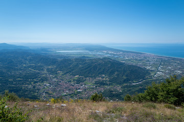 Naklejka premium The view from the mountain