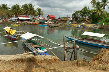 Philippines. fishermens boats