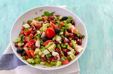 Fresh vegetable salad