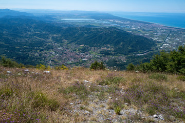 Fototapeta na wymiar The view from the mountain
