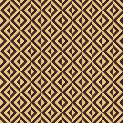 Geometric abstract pattern. Geometric modern brown and golden ornament. Seamless modern background