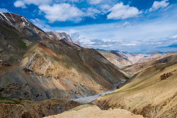 High mountain landscape on India