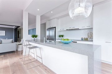 Interior shot of modern and luxury kitchen design